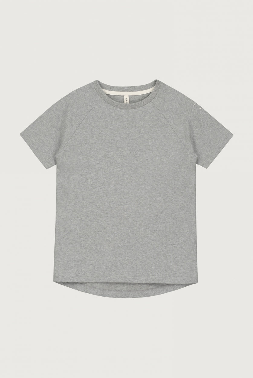Crewneck T-shirt | Gray Melange