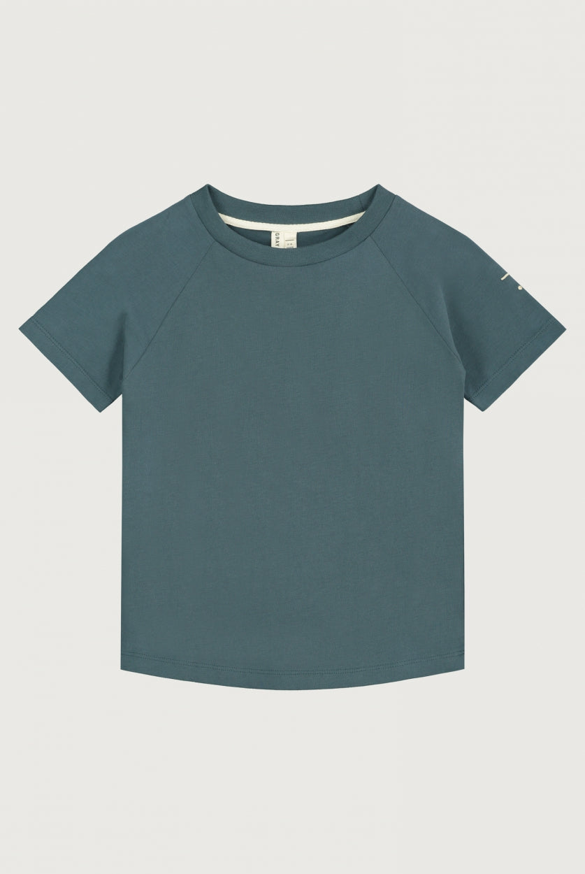 Crewneck T-Shirt | Blue Grey