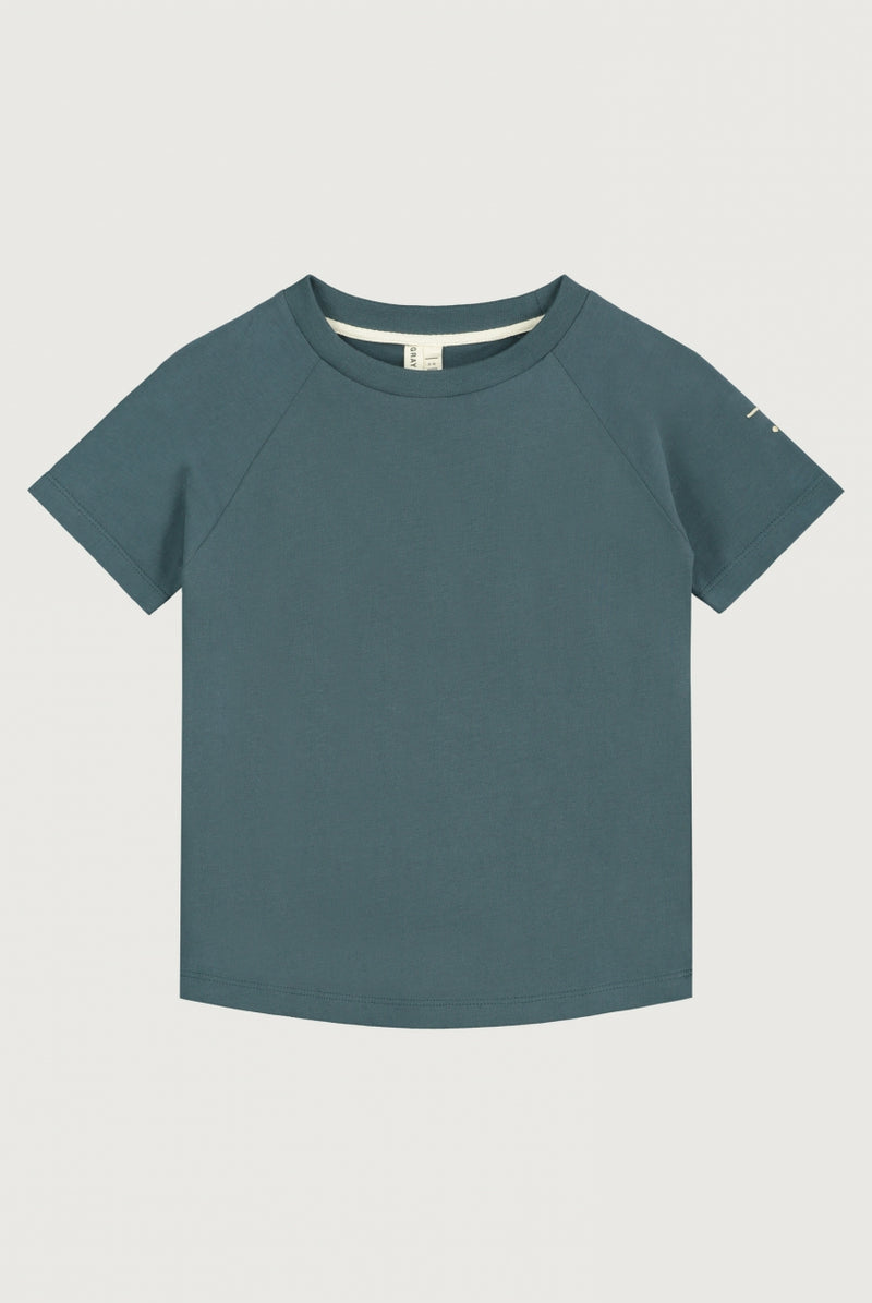 Crewneck Tee | Blue Grey