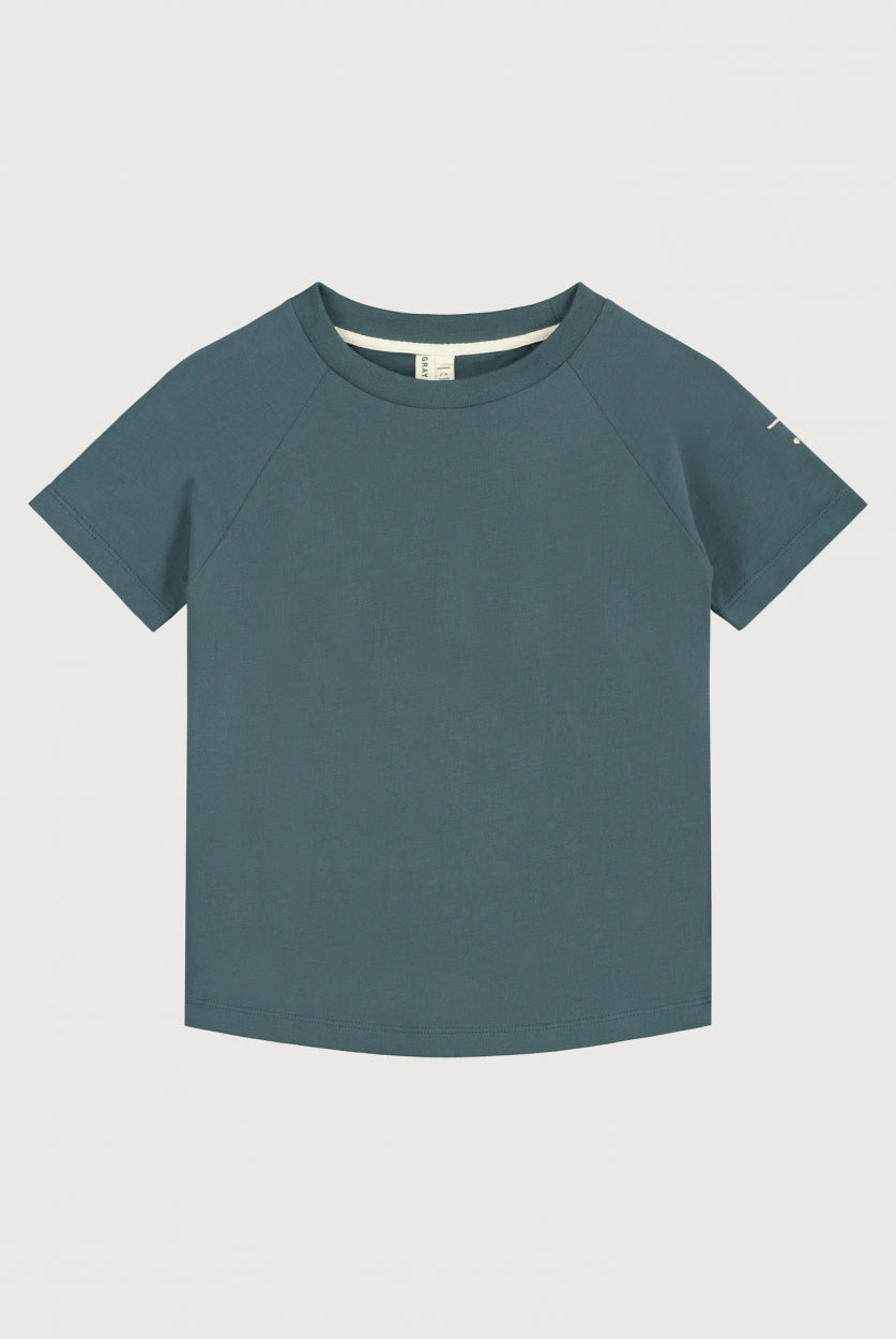 Crewneck T-shirt | Blue Gray