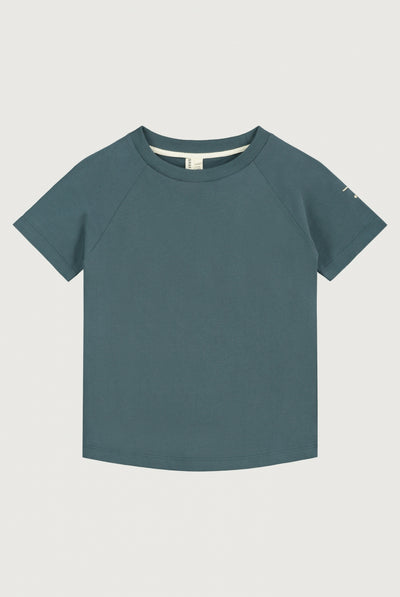 Crewneck Tee | Blue Gray