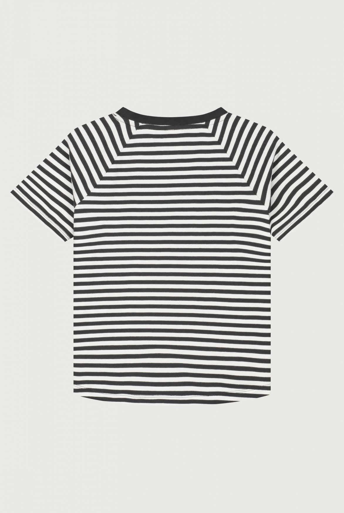 Crewneck T-shirt | Pirate Black - Cream