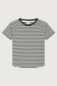 Crewneck Tee | Pirate Black - Cream