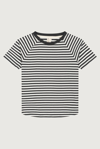 Crewneck Tee | Pirate Black - Cream