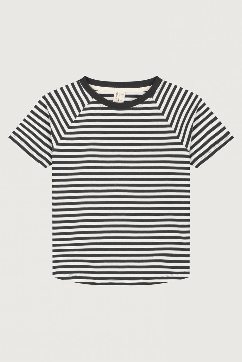 Crewneck T-Shirt | Nearly Black - Off White