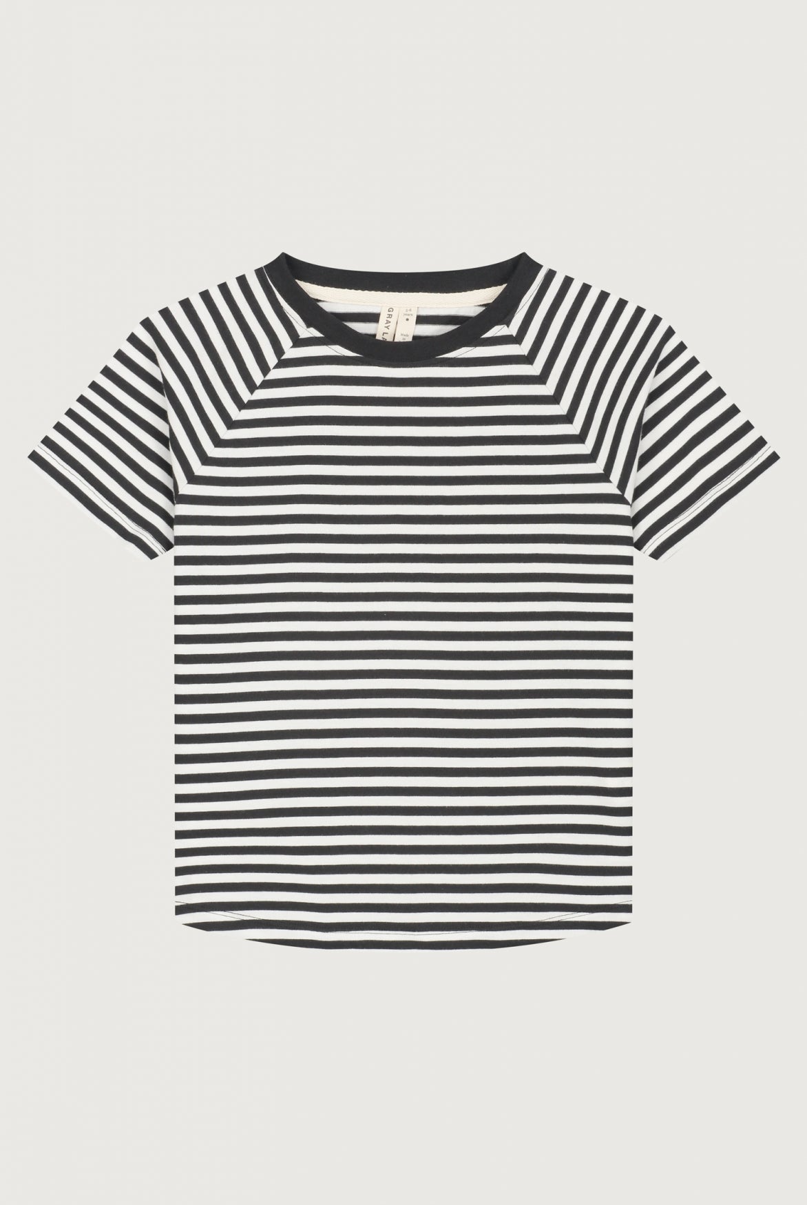 Crewneck T-shirt | Pirate Black - Cream