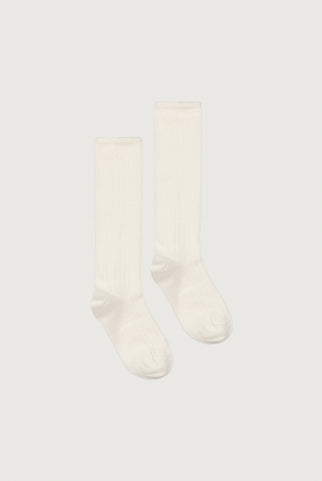 Lange Gerippte Socken | Cream