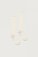 Lange Gerippte Socken | Cream