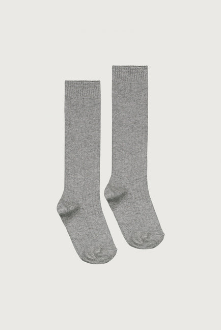 Geribde Sokken | Grey Melange