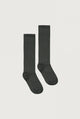 Long Ribbed Socks | Nearly Black