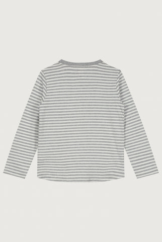 L/S T-Shirt | Grey Melange - Off White