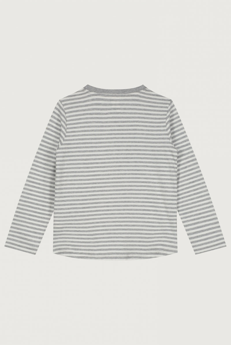 L/S Tee | Grey Melange - Off White