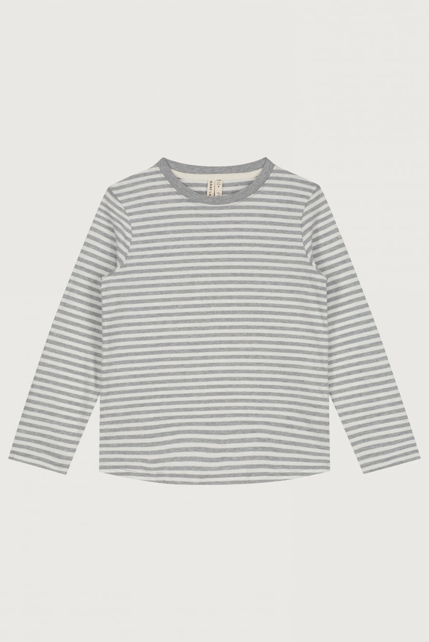 L/S Tee | Grey Melange - Off White