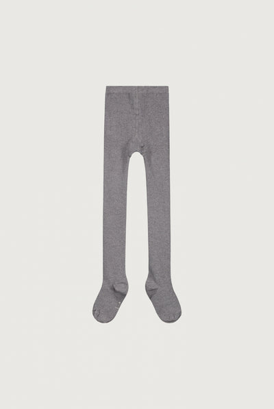 Ribbed Tights | Gray Melange