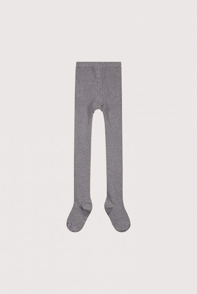 Ribbed Tights | Gray Melange