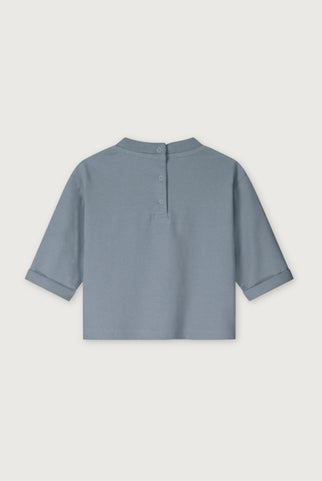 Baby L/S Pocket t-shirt | Stone Gray