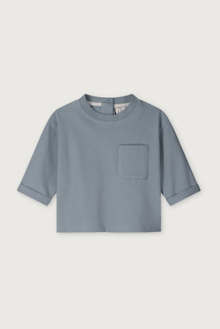Baby L/S Pocket t-shirt | Stone Gray