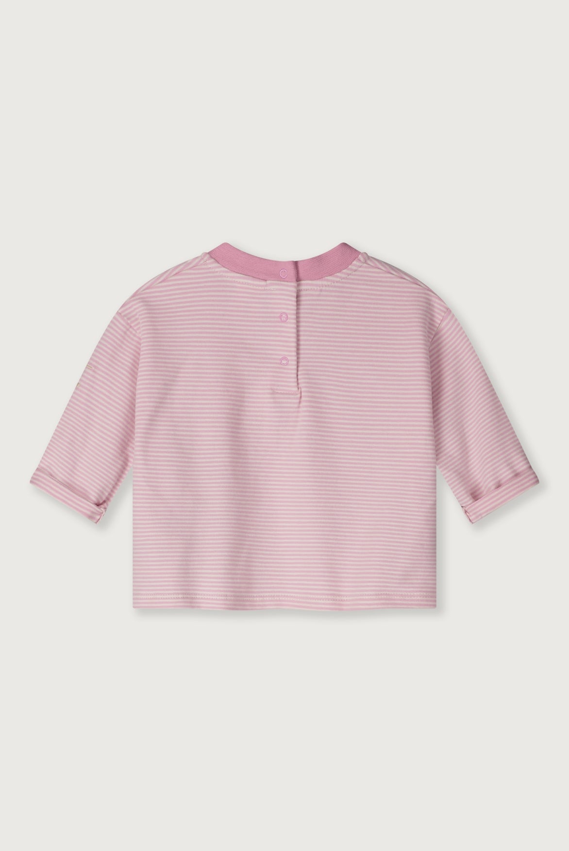 Baby L/S Pocket Tee | Bubblegum - Cream