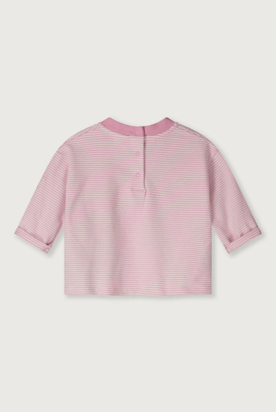 Baby L/S Pocket Tee | Bubblegum - Cream
