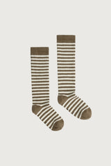 Long Ribbed Socks | Woody - Cream