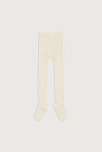 Ribbed Tights | Cream