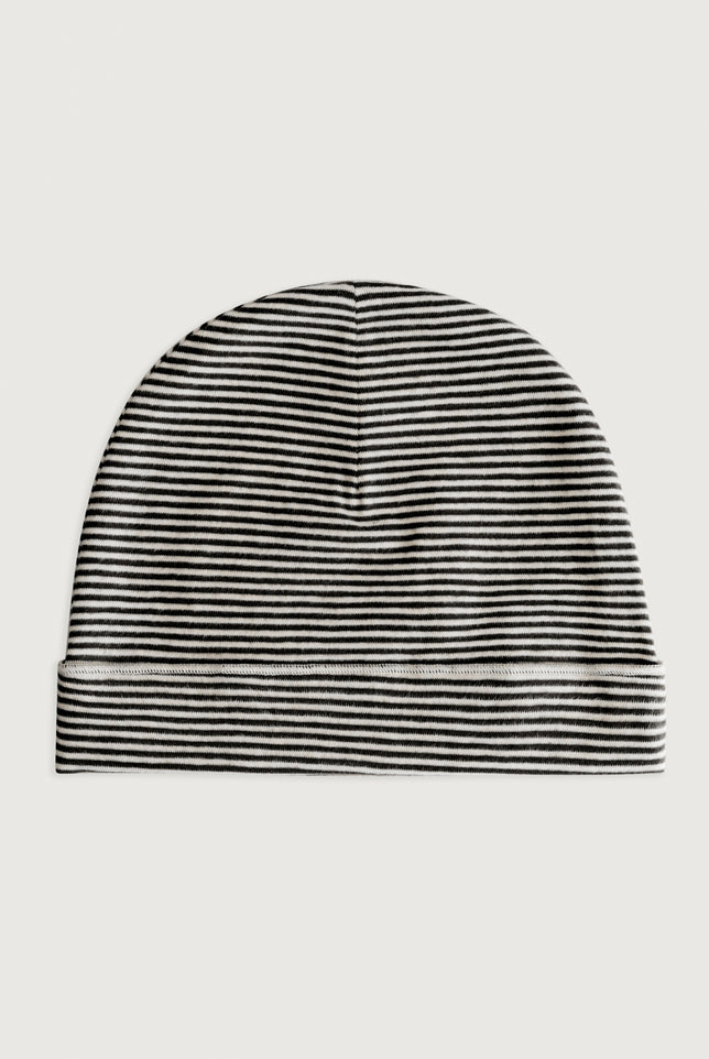 Baby Beanie | Pirate Black - Cream