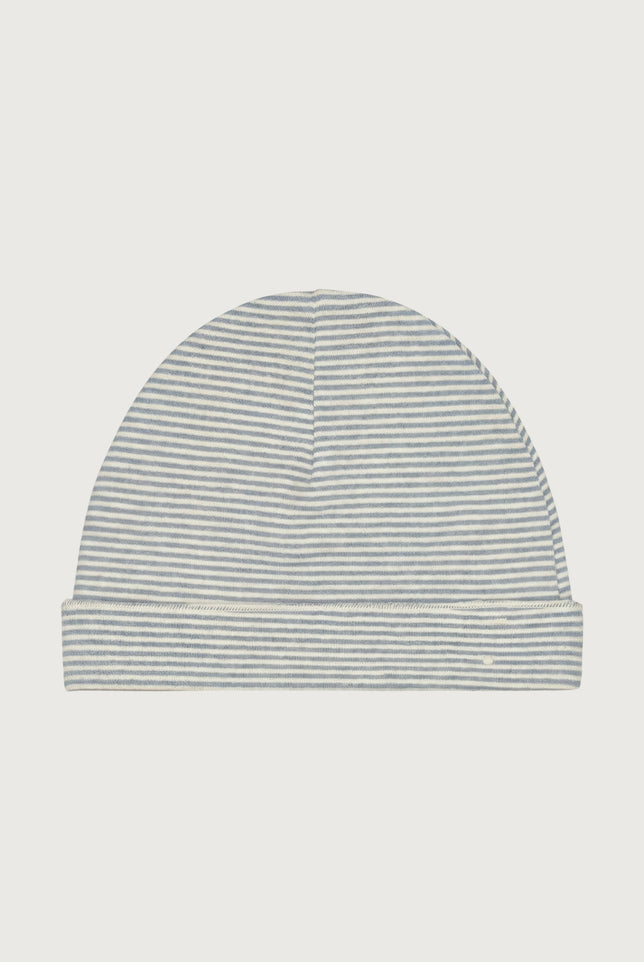 Baby Beanie | Stone Gray - Cream