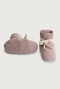 Baby Ribbed Booties | Berry