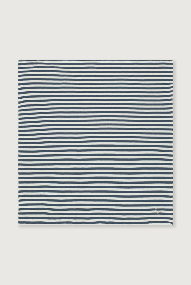 Multi Swaddle - Scarf | Blue Gray - Cream