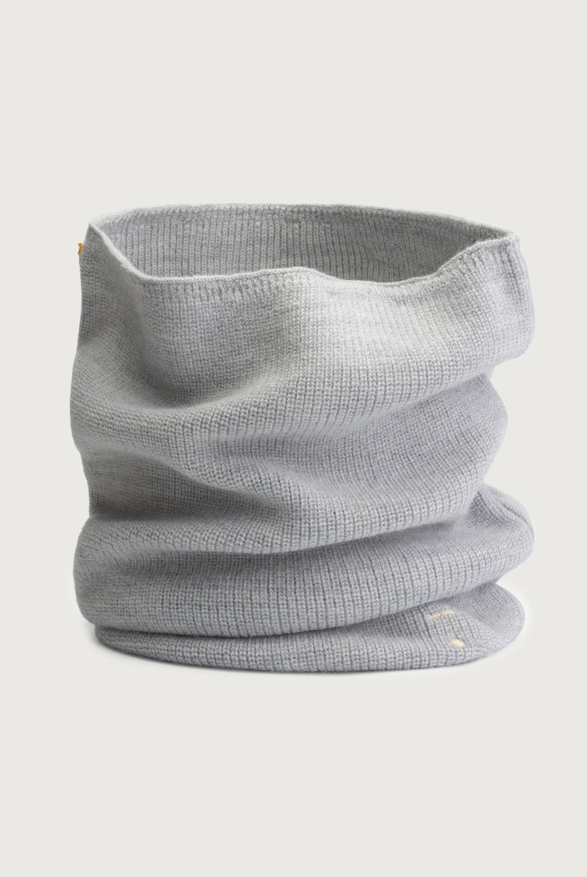 Knitted Endless Scarf | Gray Melange