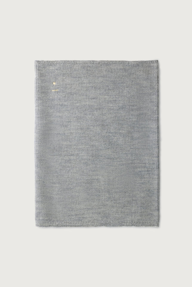 Knitted Endless Scarf | Gray Melange