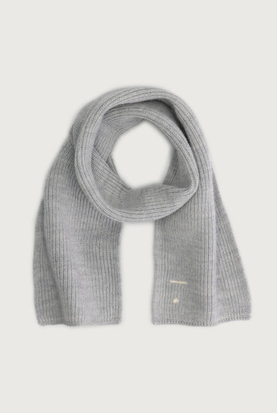 Baby Knitted Scarf | Gray Melange