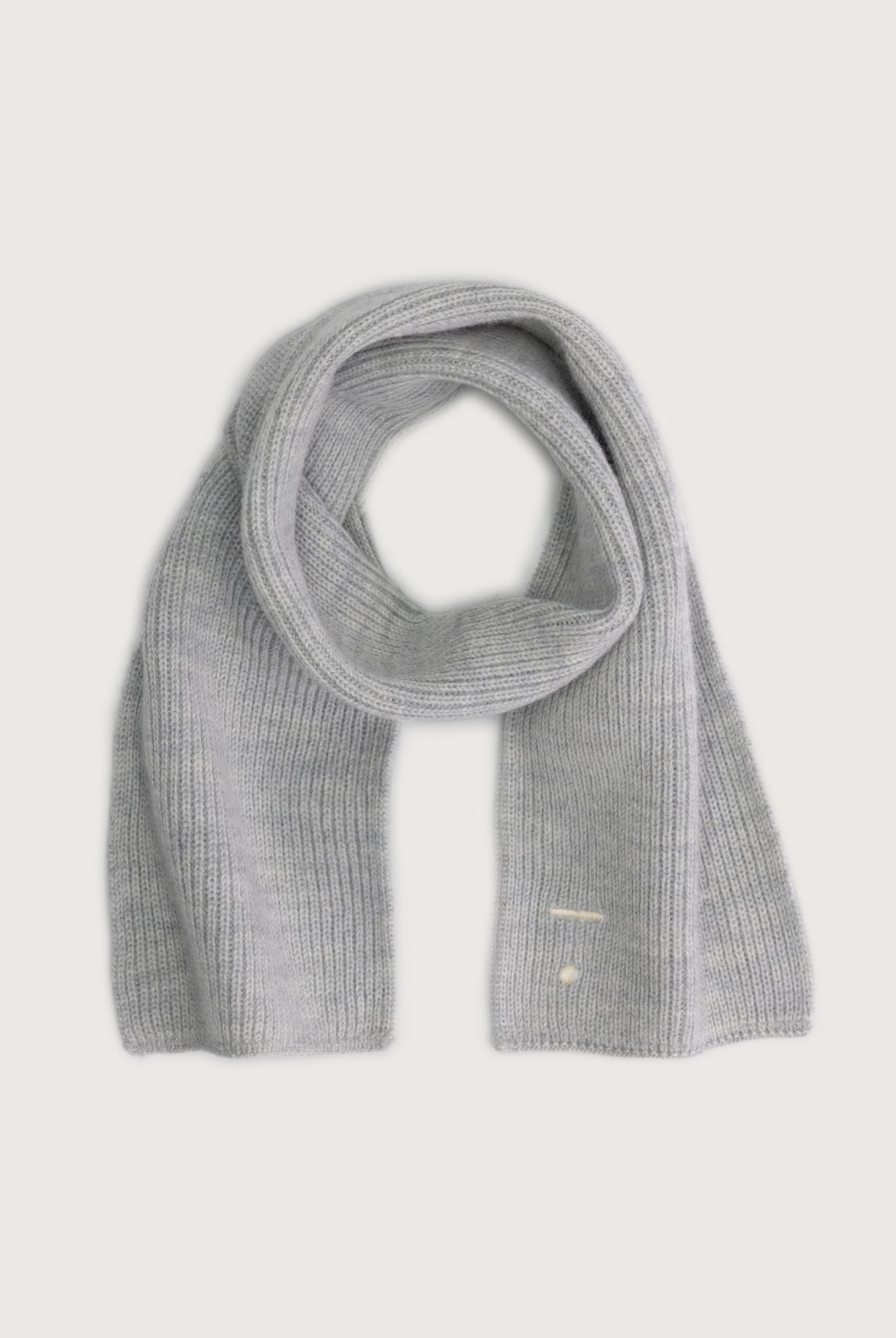 Baby Knitted Scarf | Gray Melange