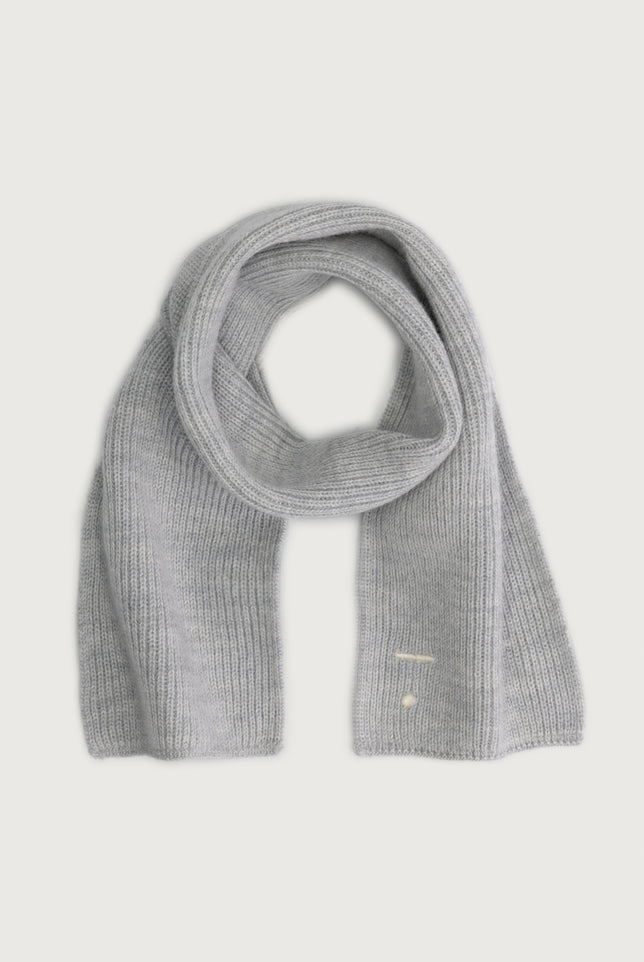 Baby Knitted Scarf | Gray Melange