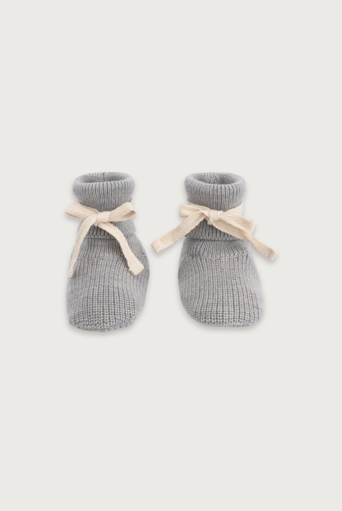Gestrickte Babyschuhe | Gray Melange