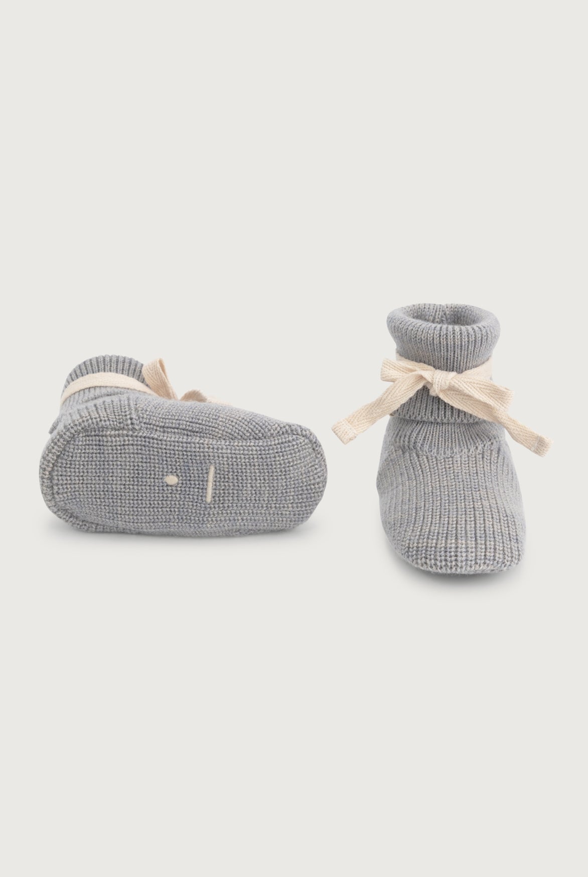 Gestrickte Babyschuhe | Gray Melange