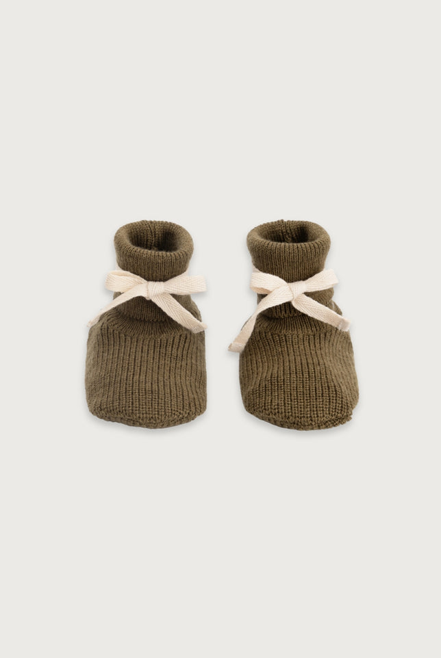 Baby Knitted Booties | Woody