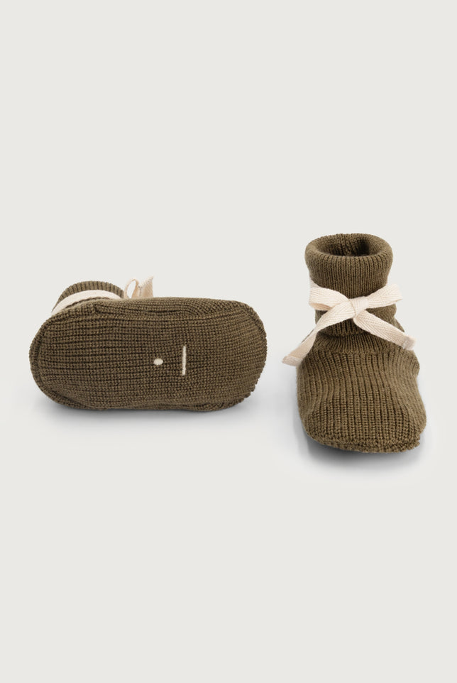 Baby Knitted Booties | Woody