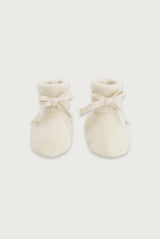 Gebreide Babyslofjes | Cream