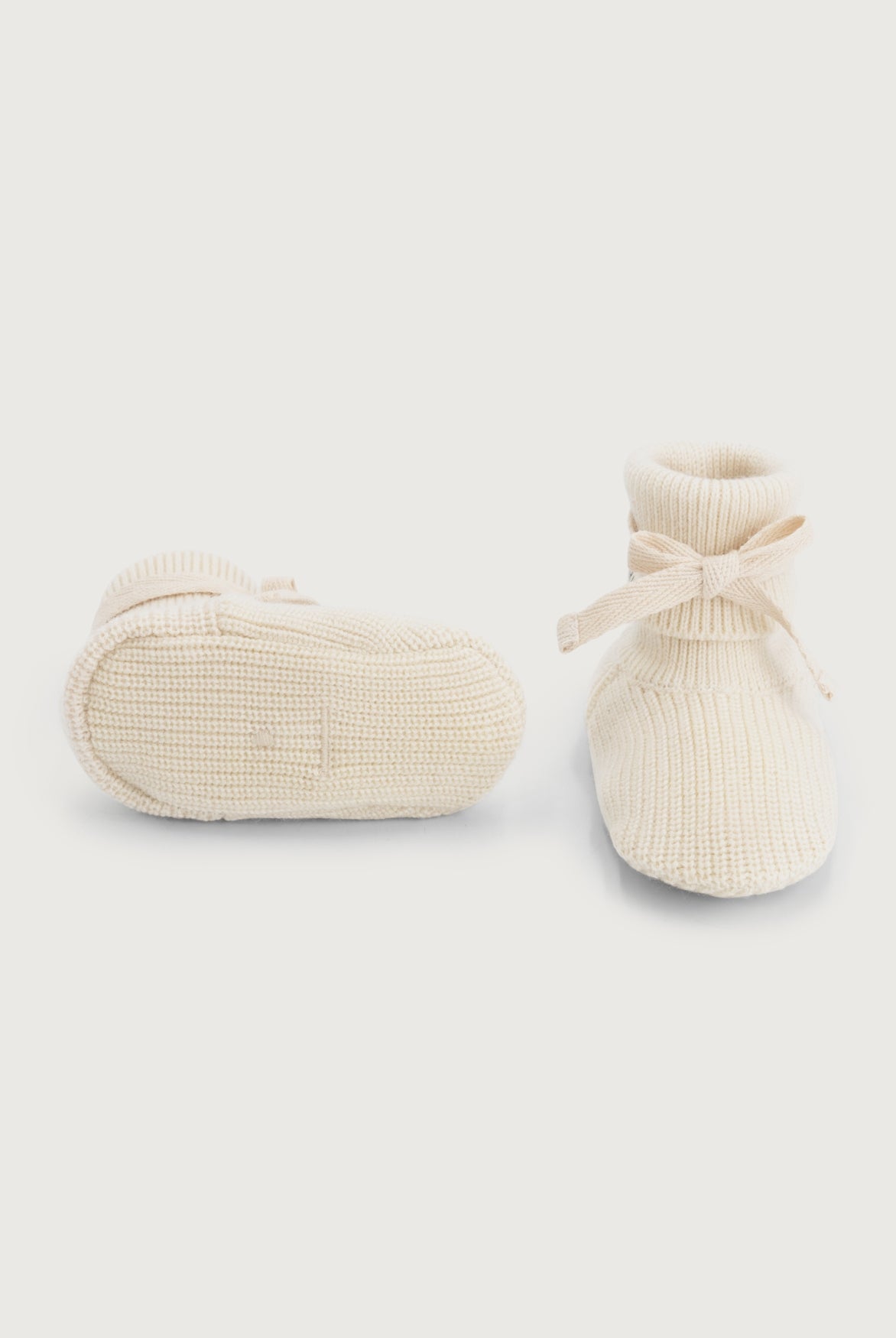 Gebreide Babyslofjes | Cream