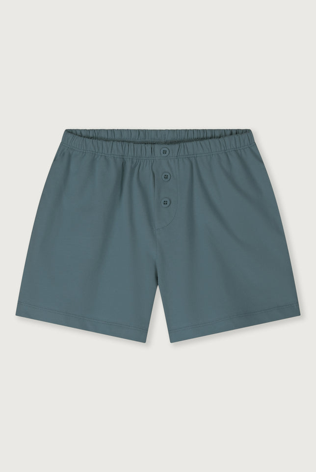 Button Shorts | Blue Gray