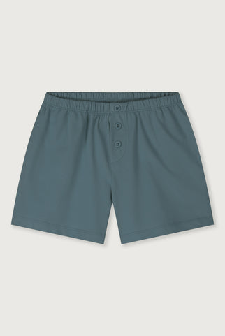 Button Shorts | Blue Gray
