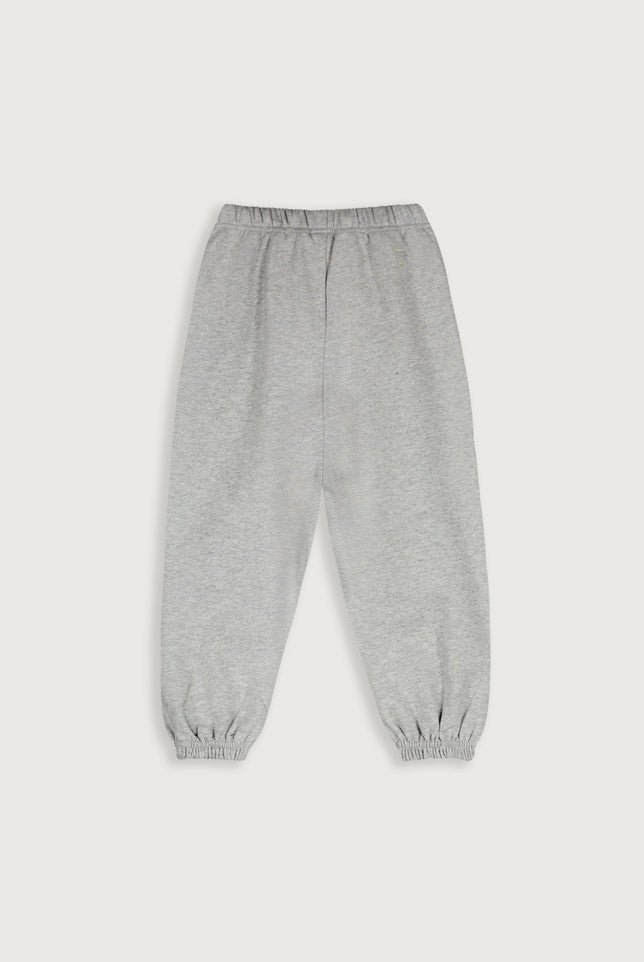 Logo Track Pants | Gray Melange - Bright Melon