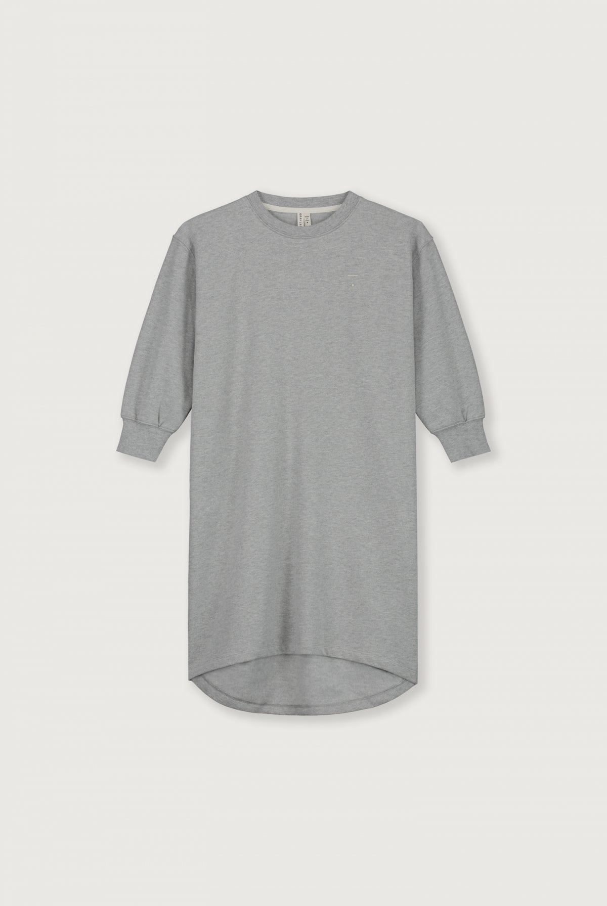 Oversized Circle-cut Dress | Grey Melange