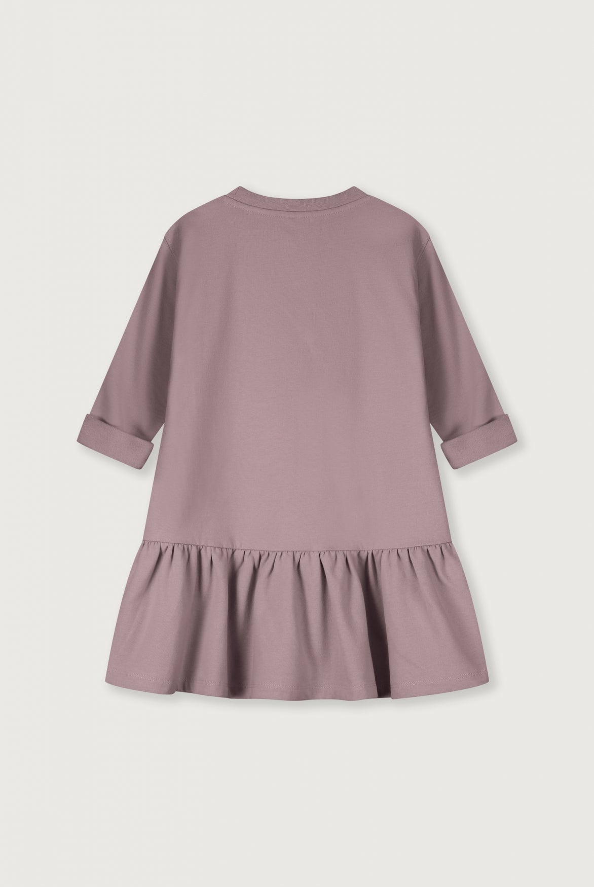 Langarmkleid mit Rüsche | Berry