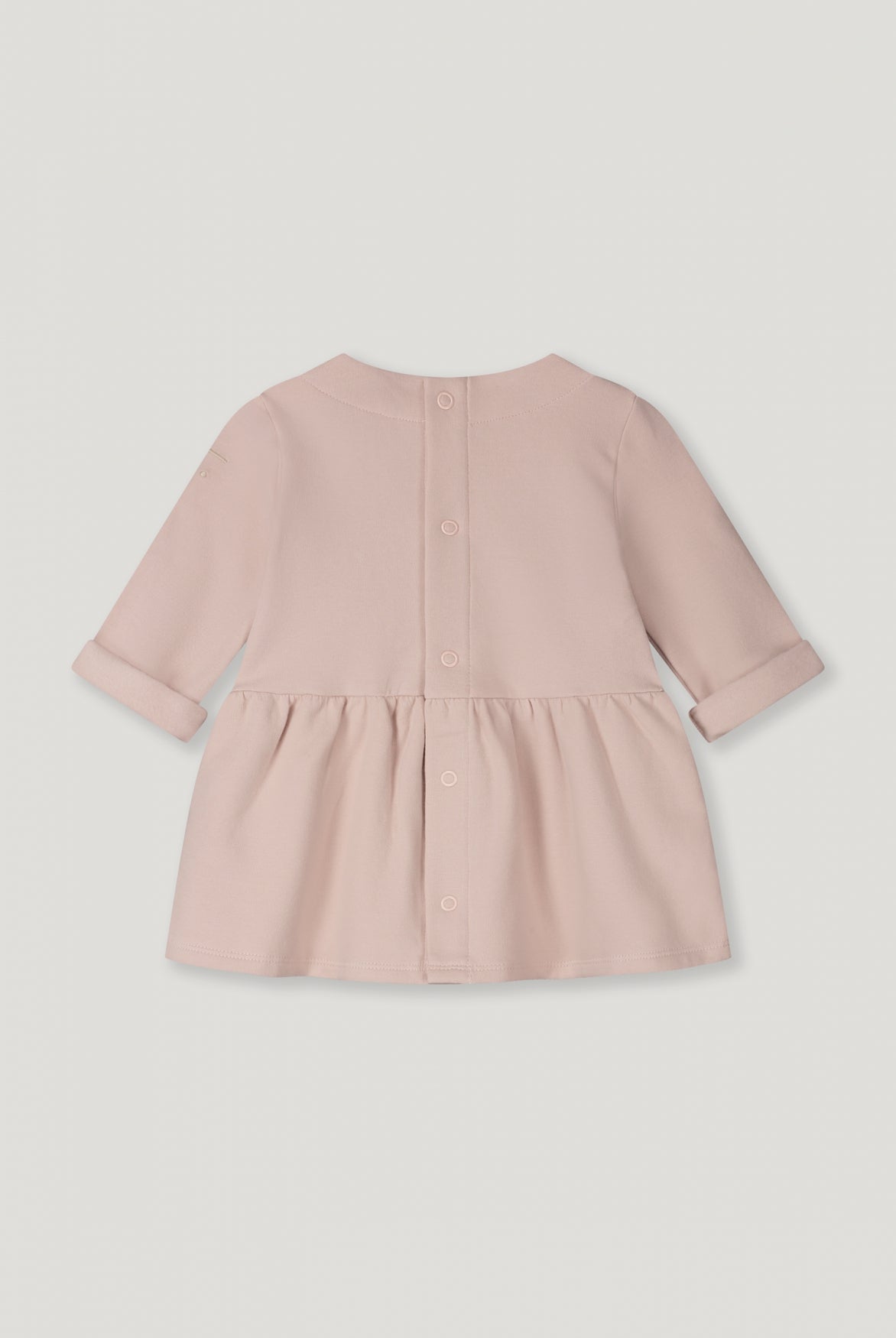Baby Dress w/ Snaps GOTS | Faded Pink