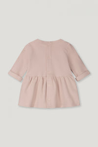 Baby Dress w/ Snaps GOTS | Faded Pink