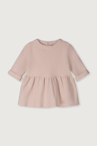 Baby Dress with Snaps | Faded Pink