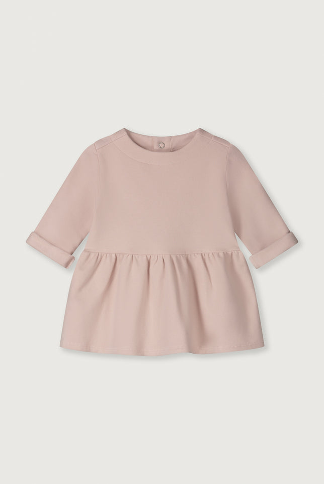 Baby Dress with Snaps | Faded Pink
