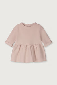 Baby Dress w/ Snaps GOTS | Faded Pink